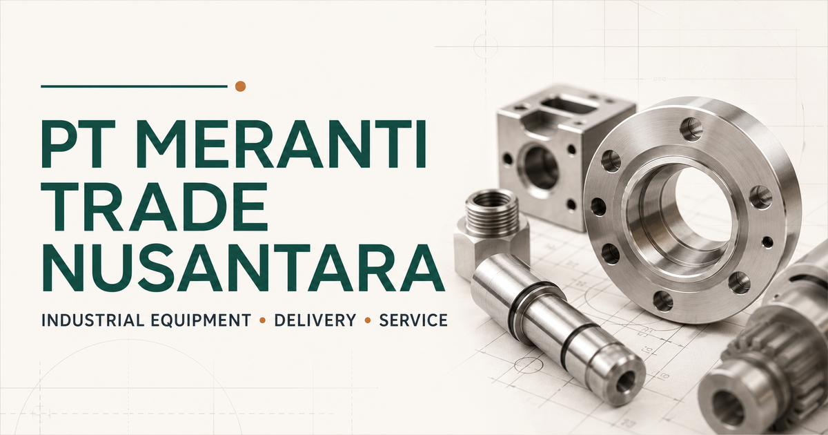 PT Meranti Trade Nusantara with precision industrial components, industrial equipment, delivery and service